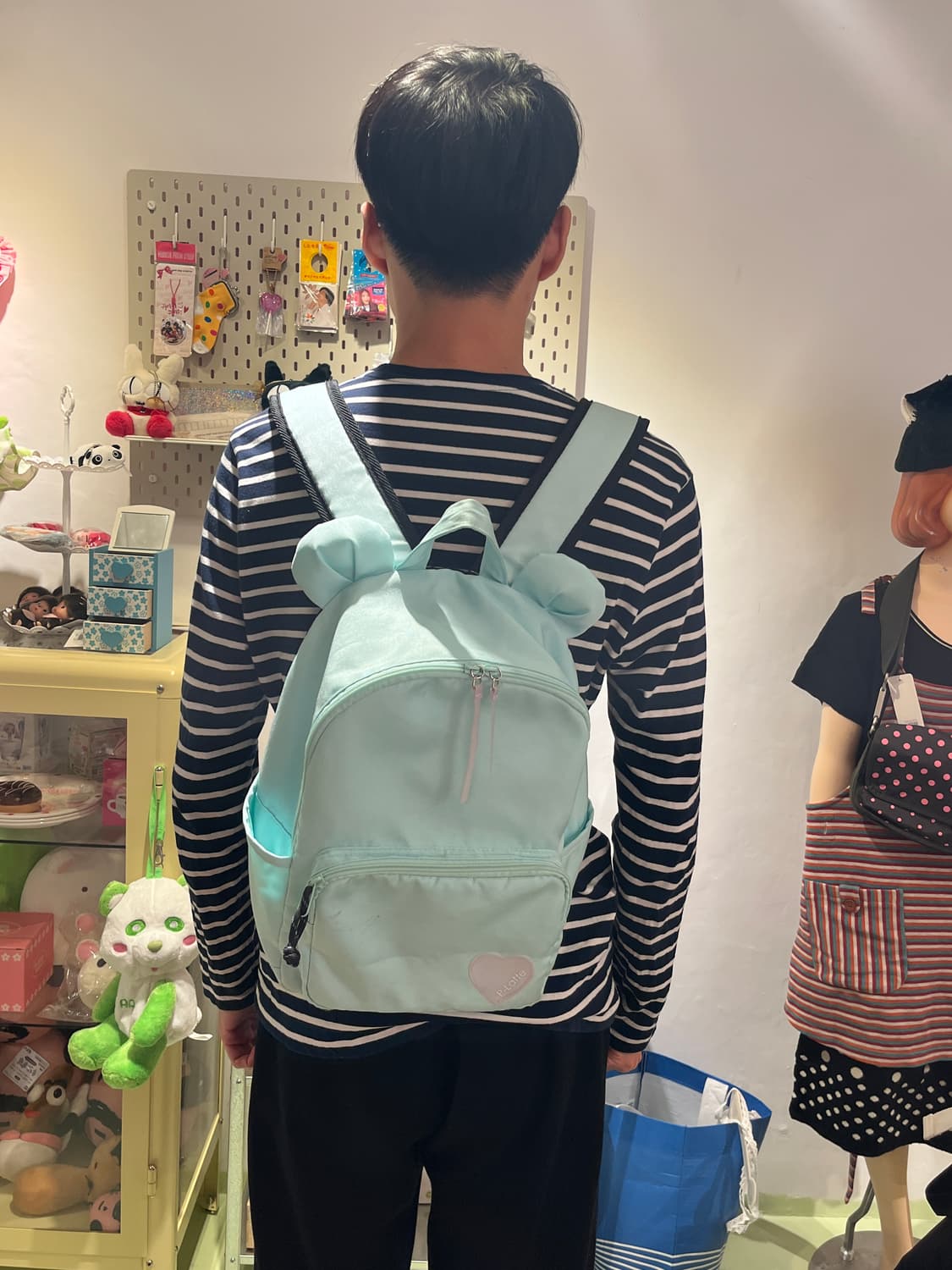 하츠네미쿠깔 민트색 귀달린 백팩 🧼 상품이미지9