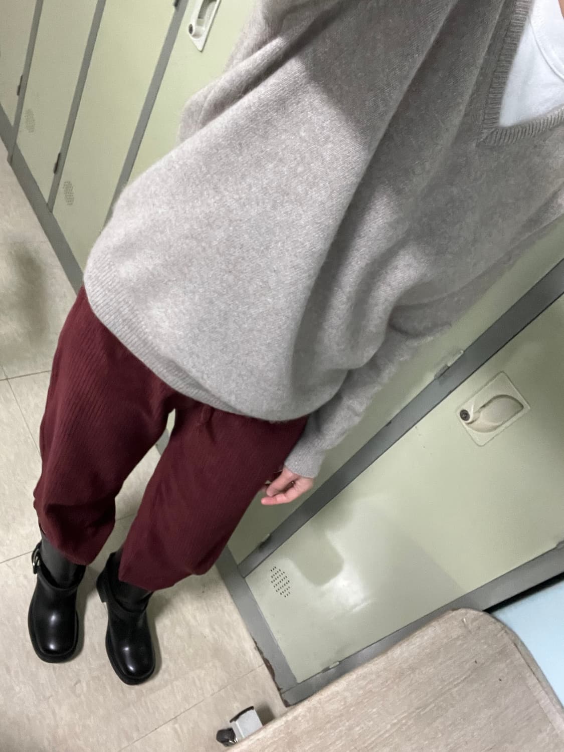 베이스레인지 더글라스팬츠 aster brown red 상품이미지2