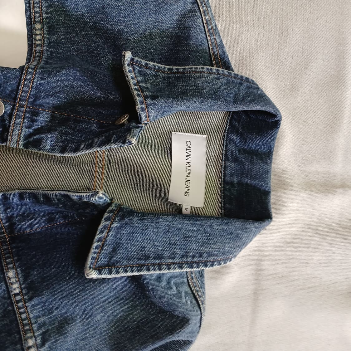 CK 캘빈클라인 데님 패치워크 청자켓 자켓 상품이미지9