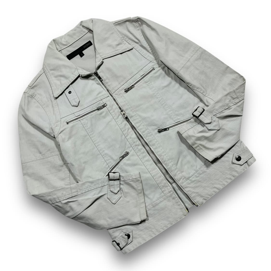 SCHLUSSEL white paint two-way jacket 상품이미지1