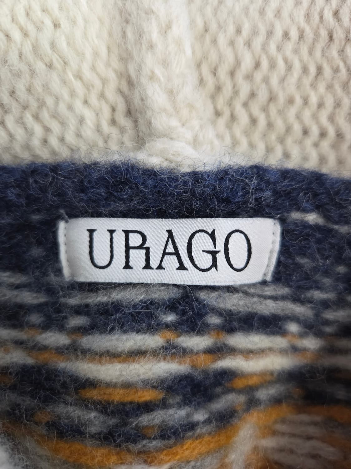 URAGO 유라고 울 100% 노르딕 후드 가디건 상품이미지8
