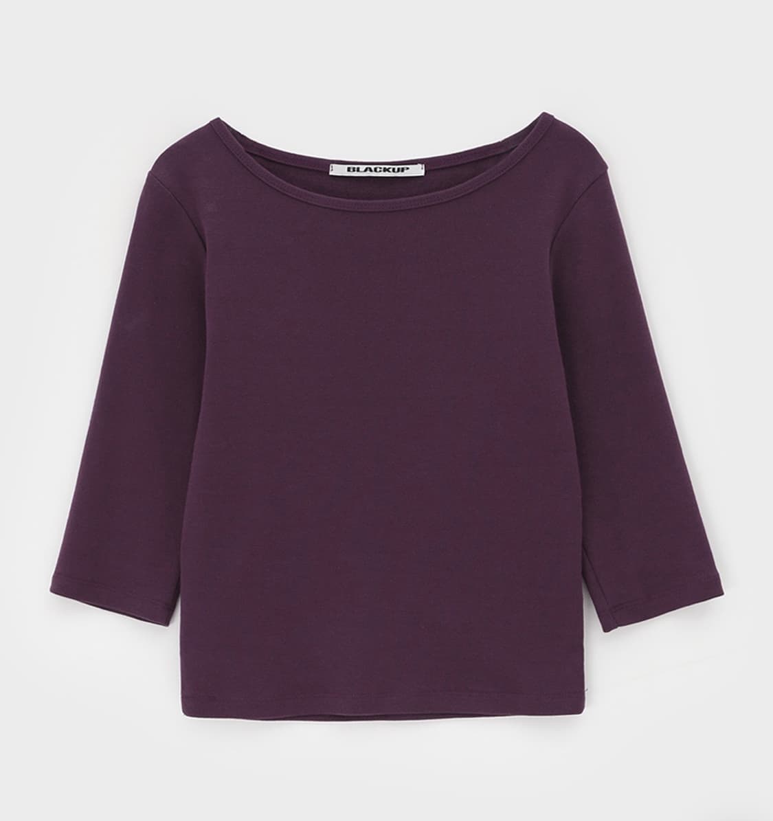 새상품) 블랙업 스탠다드 보트넥 7부티 퍼플  상품이미지1
