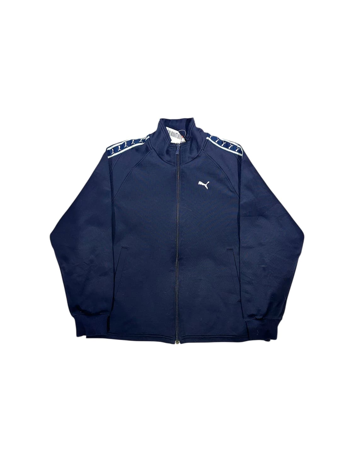 푸마 네이비 데드스탁 화이트 사이드 라인 오버핏 트랙탑 져지 S 상품이미지2