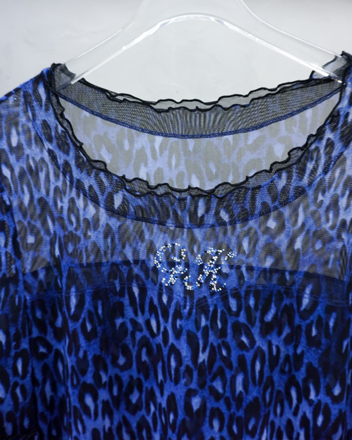 Blue Leopard Blouse 상품이미지3