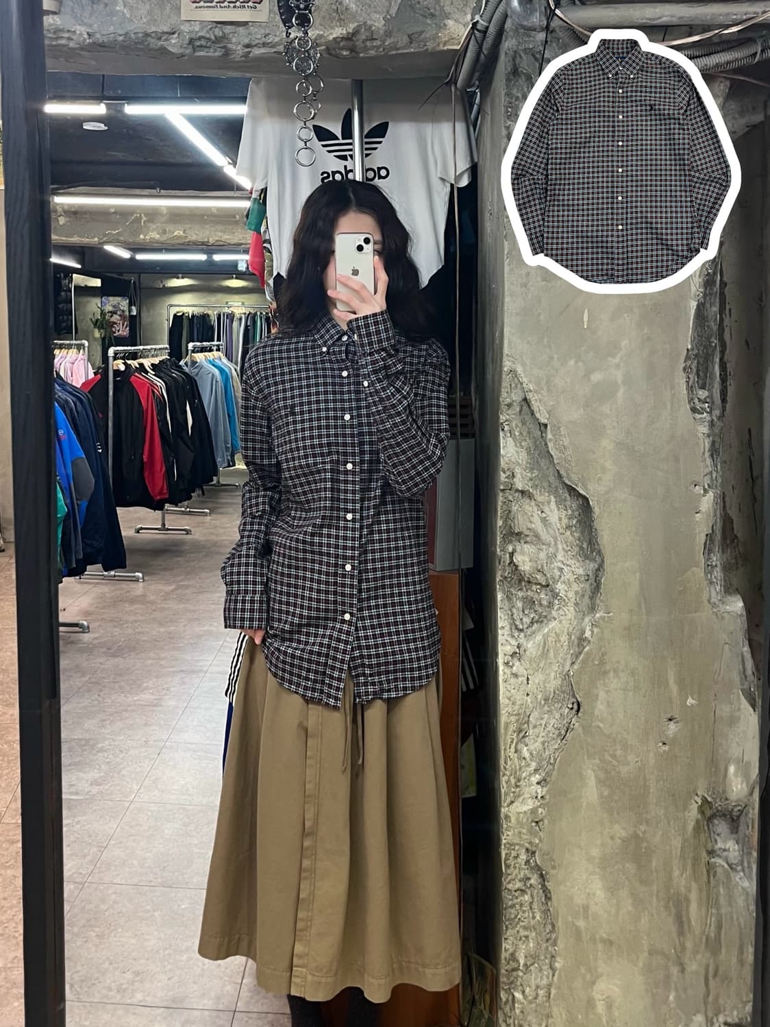 폴로 랄프로렌 체크 셔츠 블랙 S #csz2832  상품이미지1