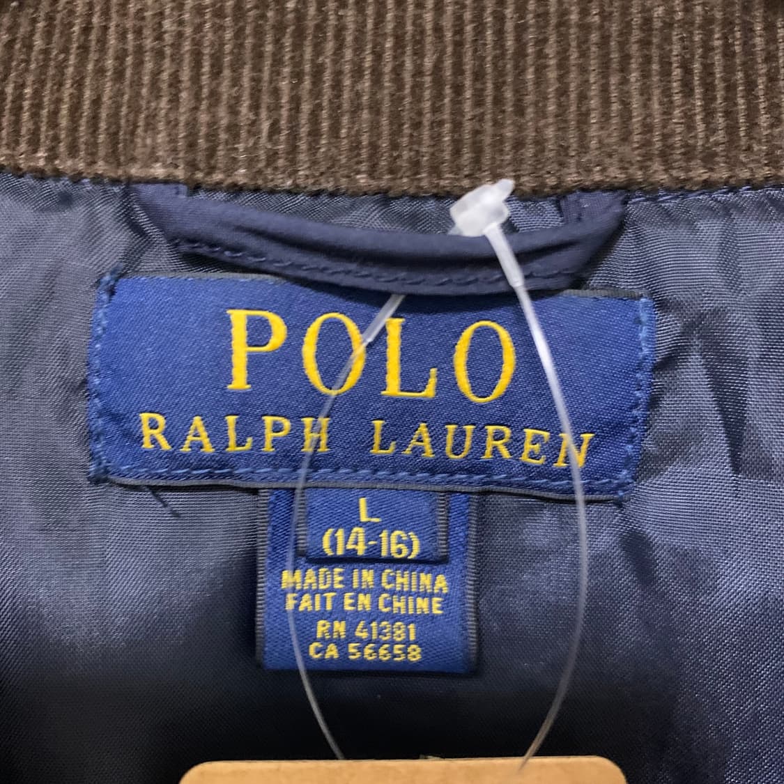 폴로 랄프로렌 빈티지 네이비 퀼팅 점퍼 자켓 키즈 L 여성 M 상품이미지8