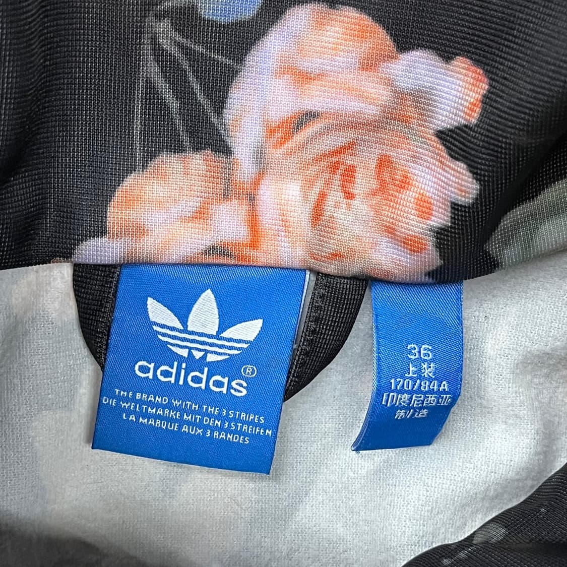 [정품/36] 아디다스 플라워 블랙 트랙탑 자켓 져지 b10 상품이미지5