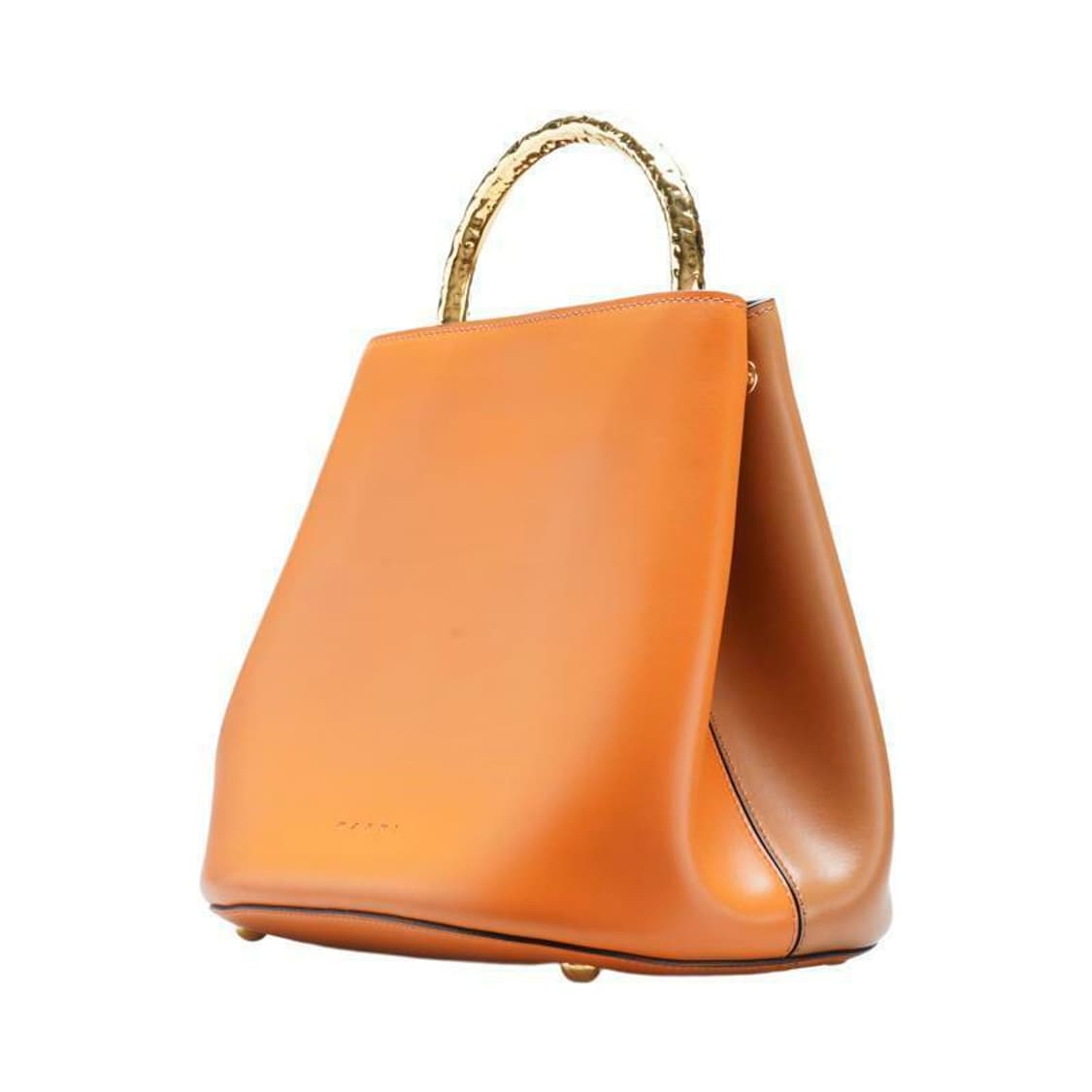 (중고) 마르니 오렌지 & 브라운 파니에 버킷 미듐 토트백 상품이미지2