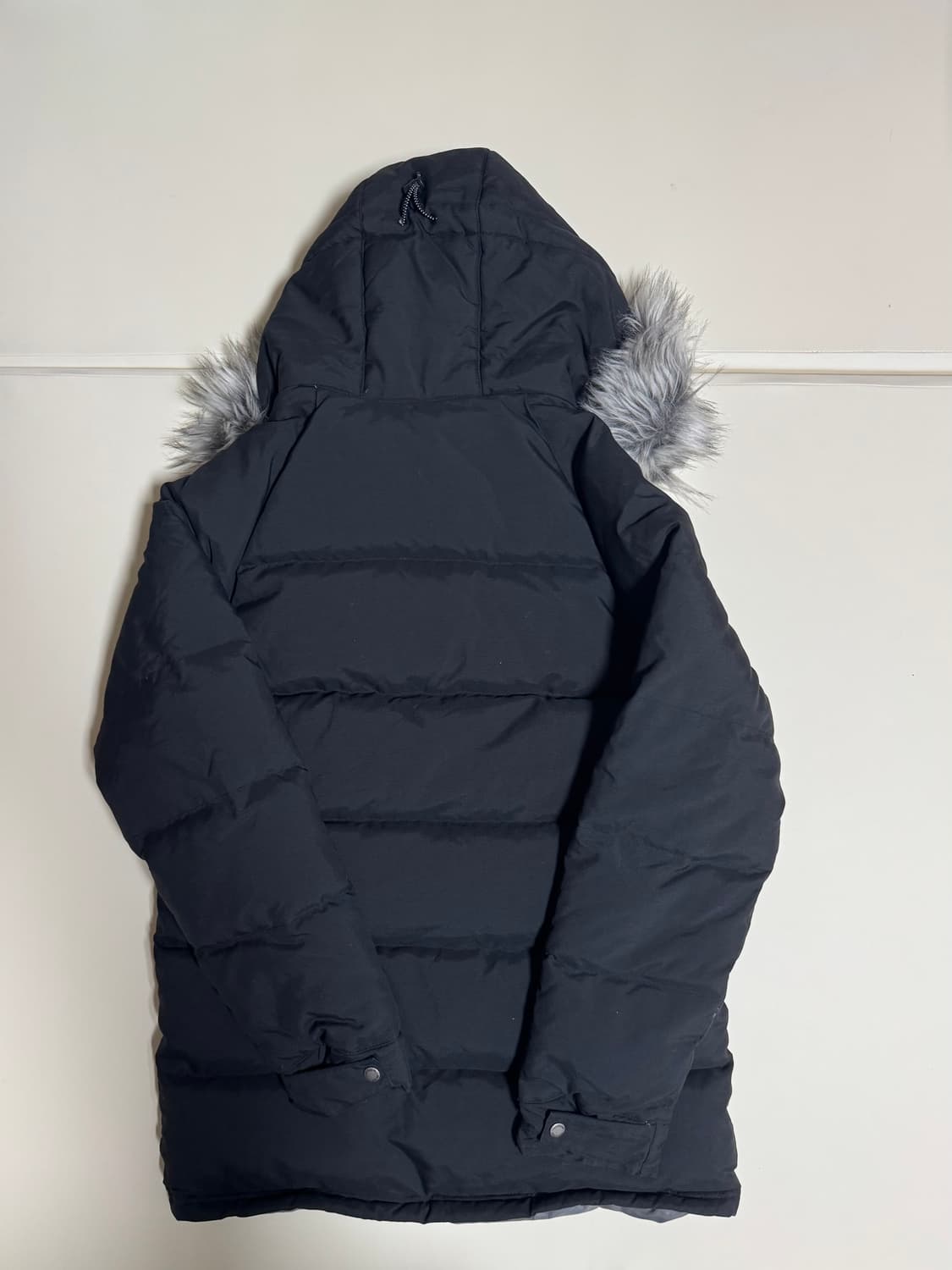 (105)아디다스 후드 퍼 패딩 블랙 상품이미지2