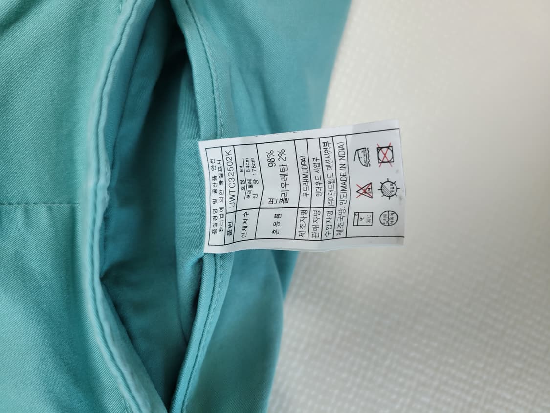 언더우드 UNDERWOOD 남자 면치노 바지 31 민트 상품이미지7