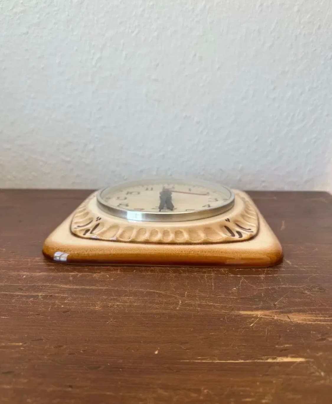 독일)빈티지 세라믹 베이지벽시계 상품이미지2