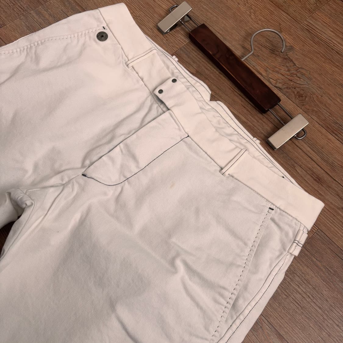 디젤 화이트 CHI TIGHT 테이퍼드 팬츠 이태리 스트레치 바지 상품이미지8