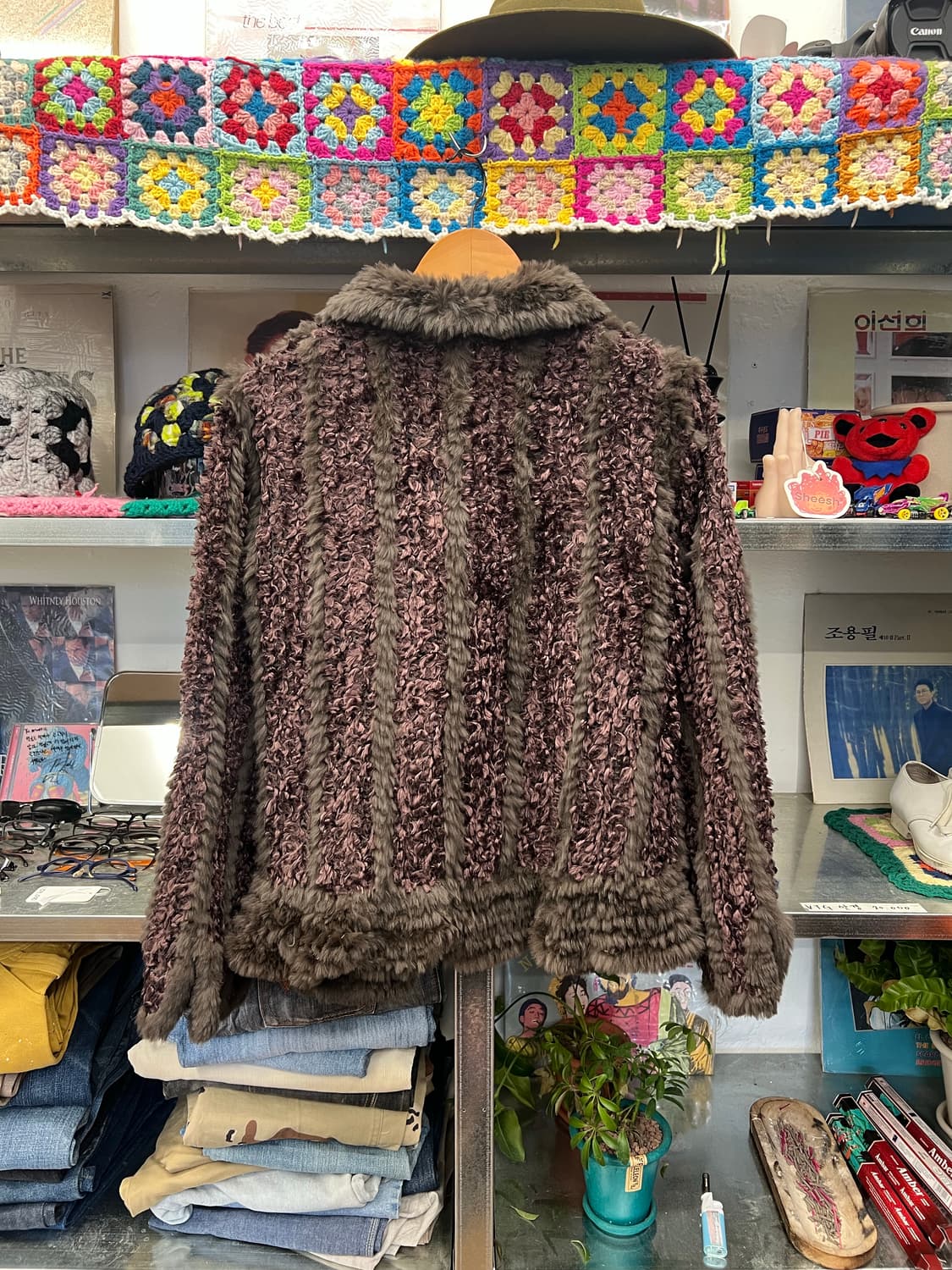 Textured Faux Fur Short Coat  상품이미지2