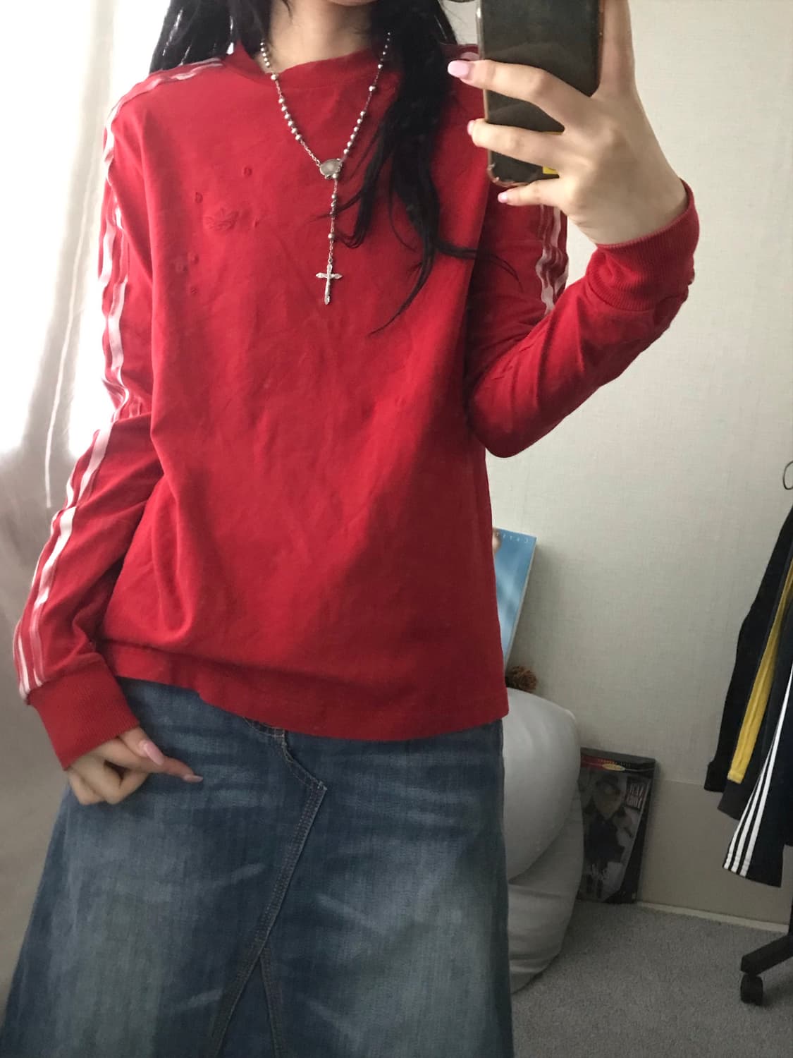 아디다스x다니엘카타리 레드 롱슬리브 상품이미지1