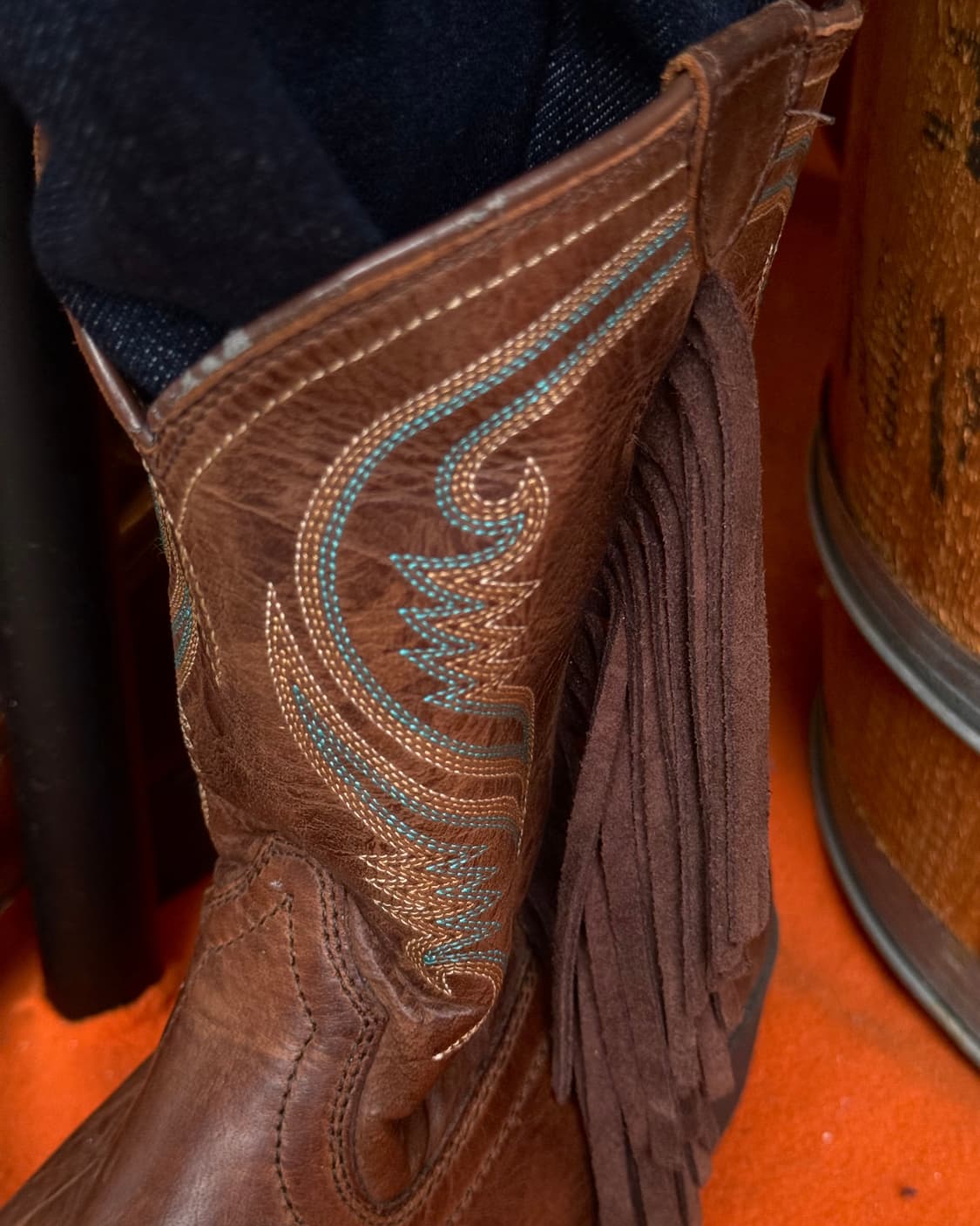 Ariat 프린지 팬시 웨스턴 부츠 US6.5 상품이미지9