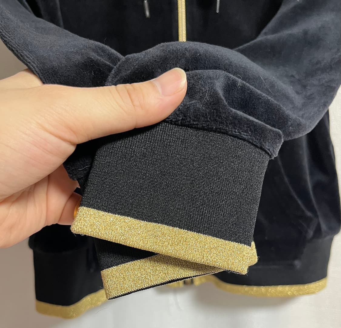 리복 공주핏 크롭 벨벳 후드집업 85 상품이미지2