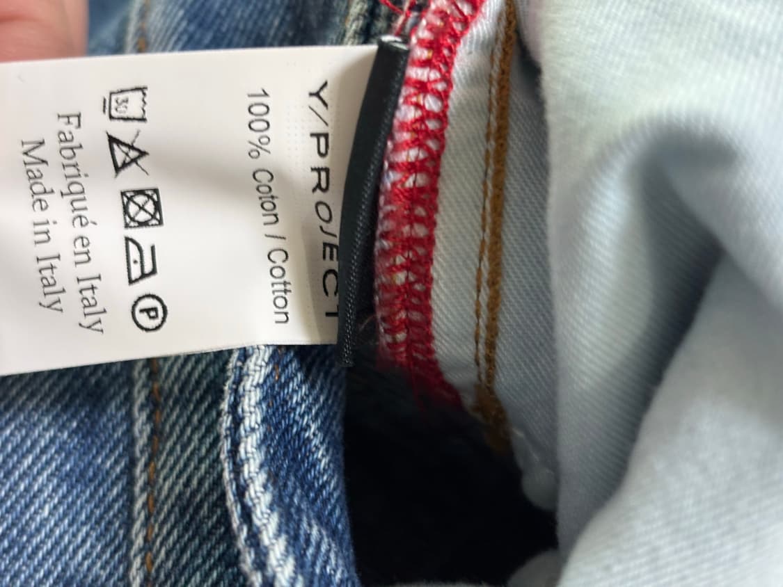 와이프로젝트 더블 웨이스트 와이드진 32 새상품 상품이미지6