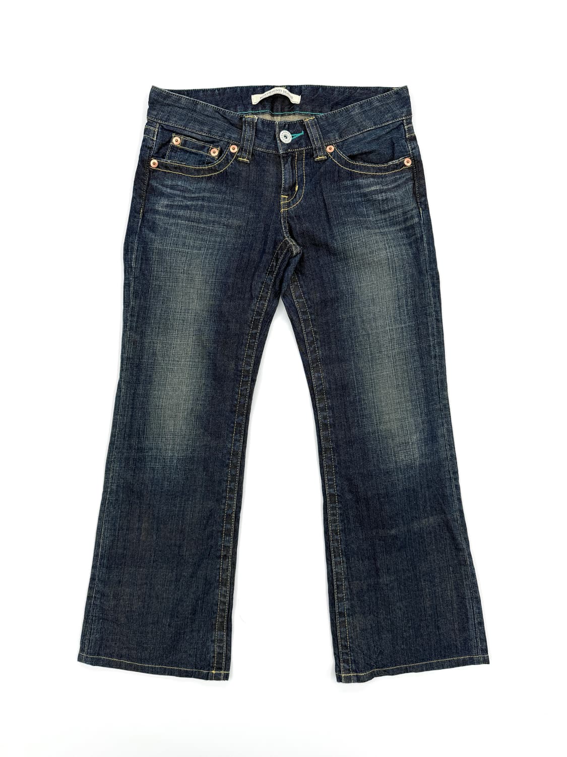 빈티지 유니클로 로우라이즈 와이드 워싱 데님 상품이미지1