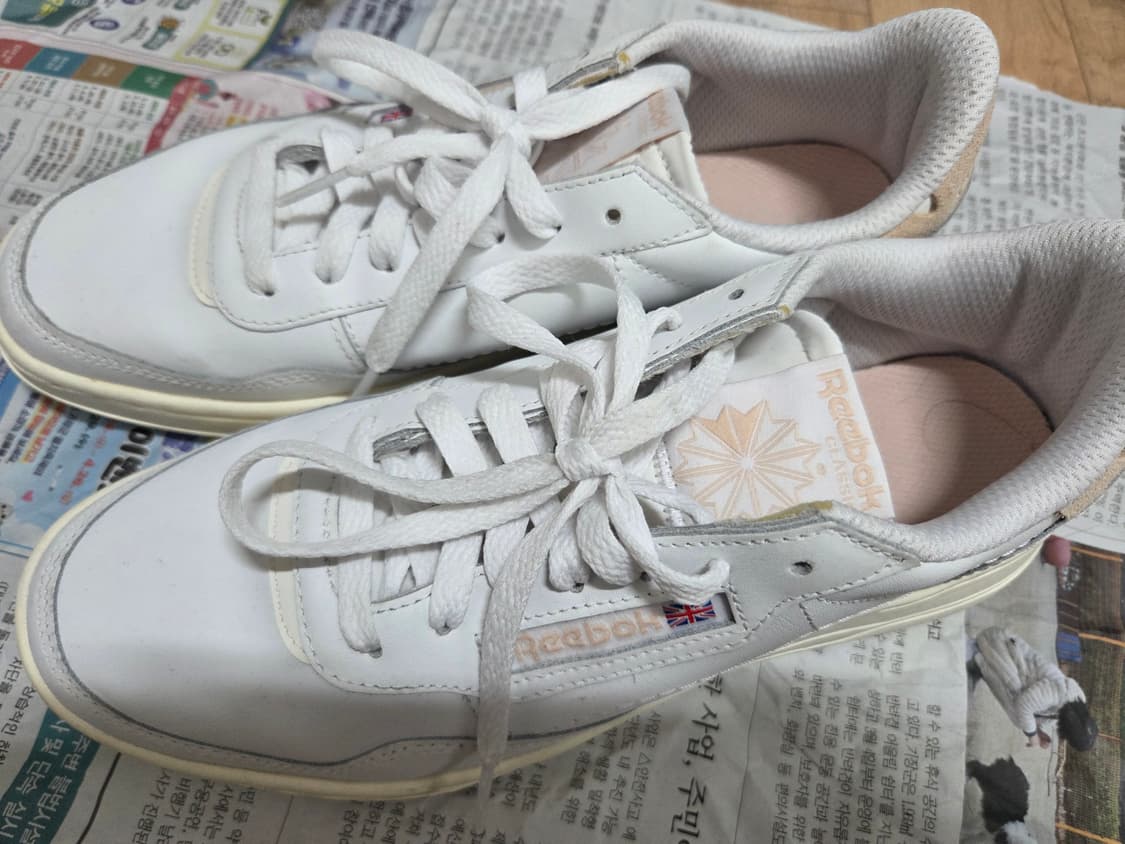 리복 코트 피크 베이지 260 팝니다 상품이미지1