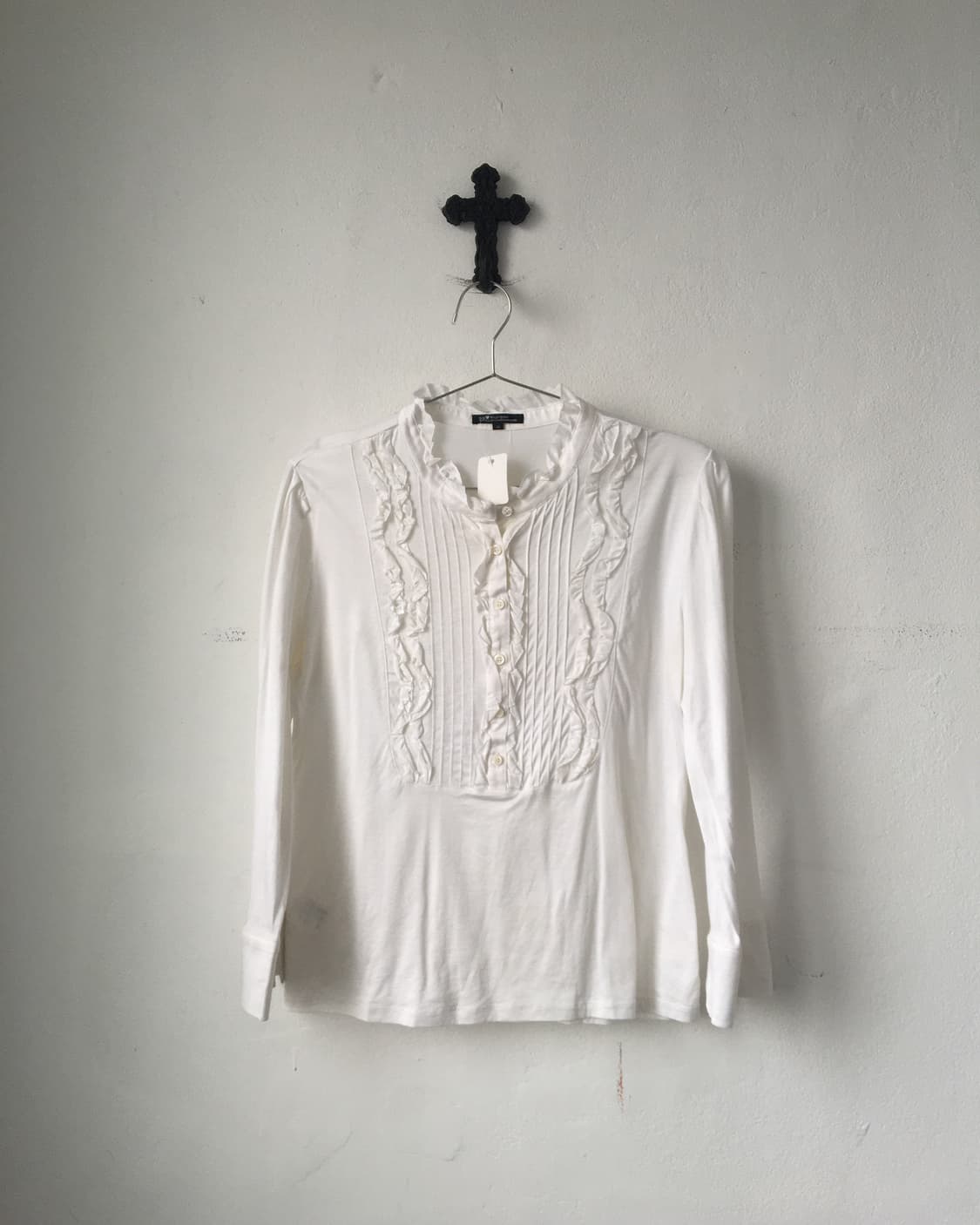 Frill point high neck sleeve 상품이미지2