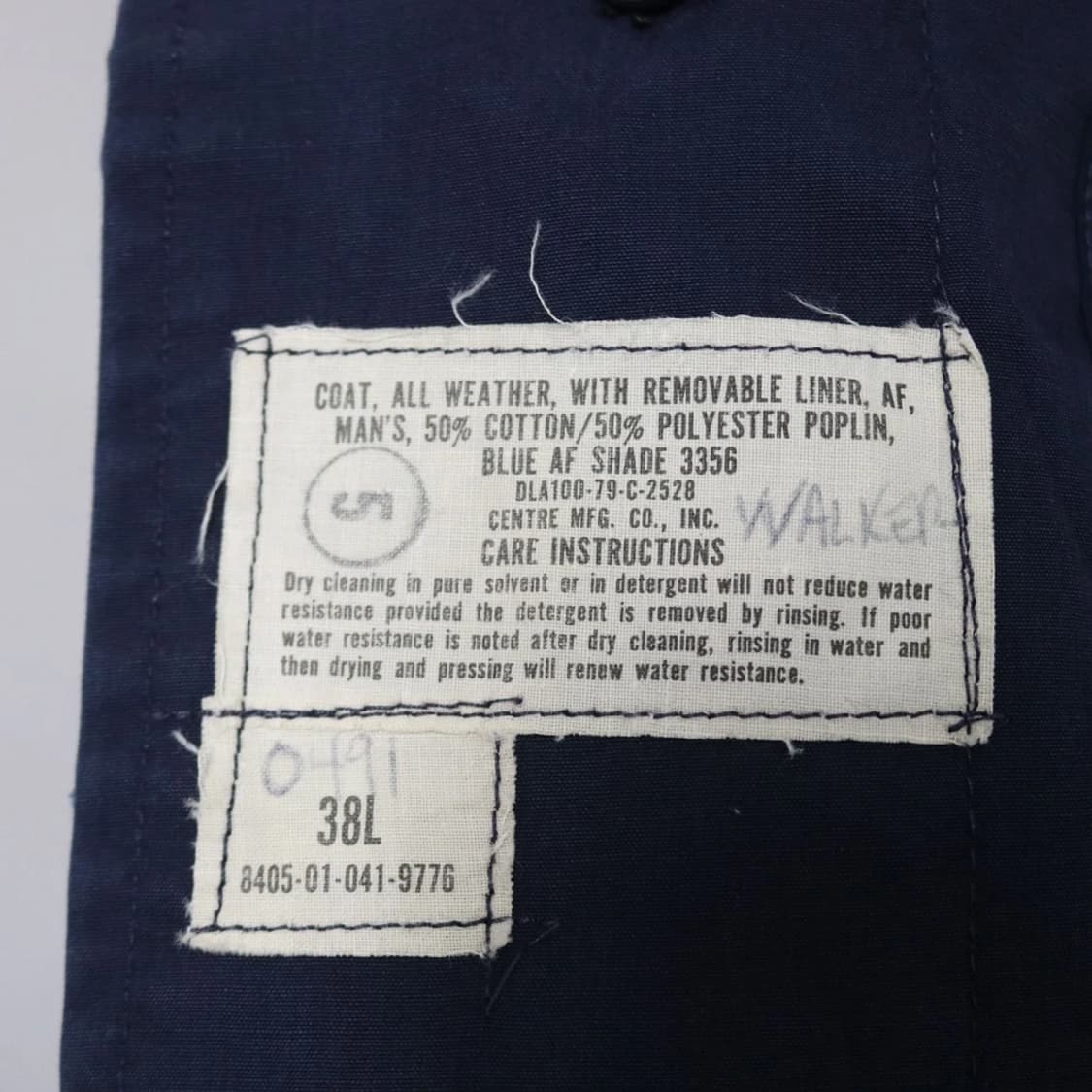 70'S USAF ALL WEATHER 코튼 코트 61890 상품이미지9