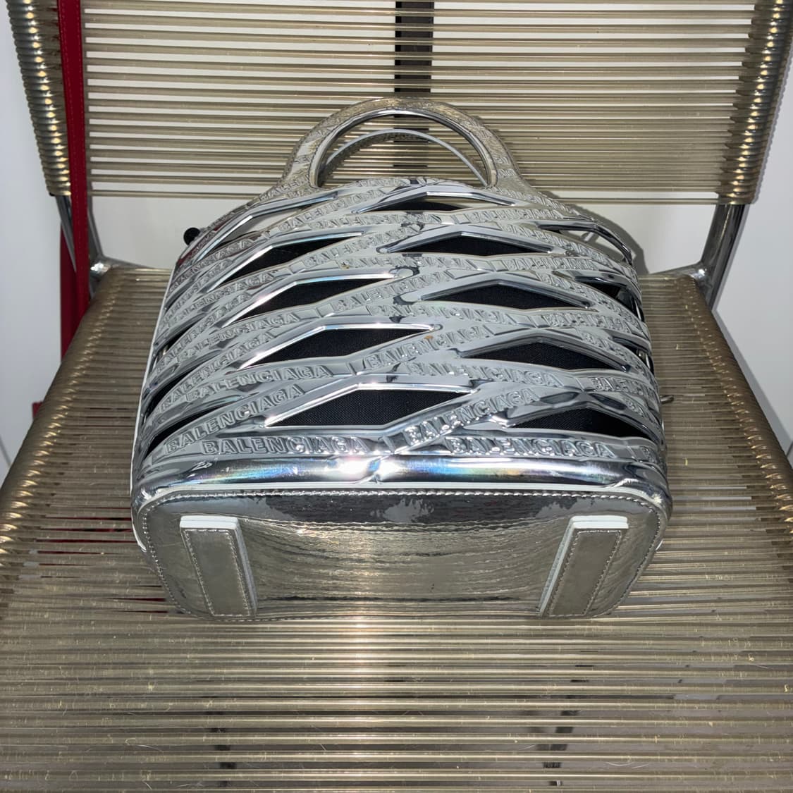 Balenciaga Neo Basket Metallic SilverBag 상품이미지6