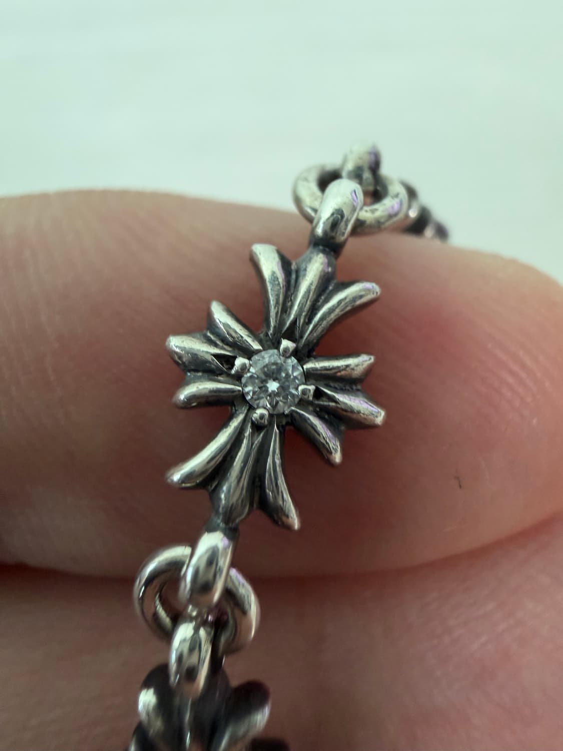 [12링크] 크롬하츠 타이니 e ch 팔찌  파베 다이아 상품이미지4