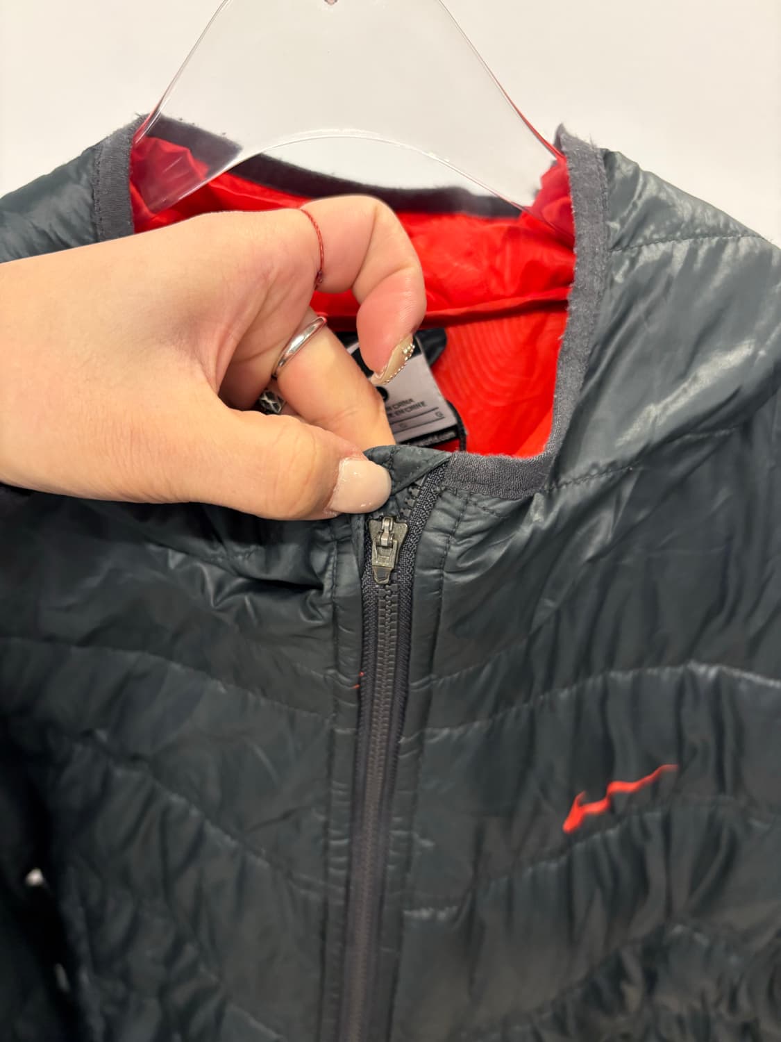 Nike orange logo padding jacket 상품이미지4