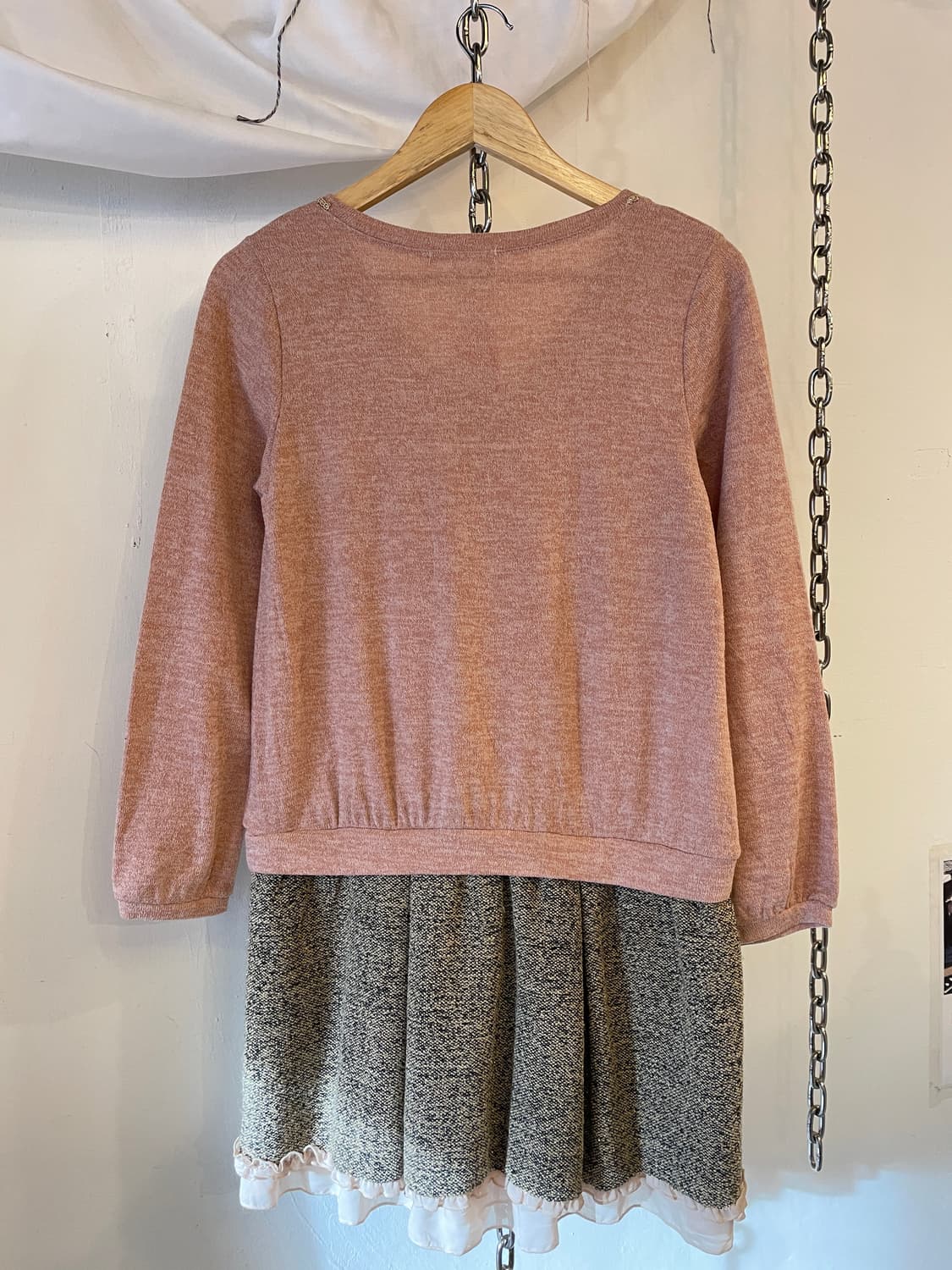 axes femme 엑시즈팜 진주 핑크 원피스 러블리 갸루  상품이미지6