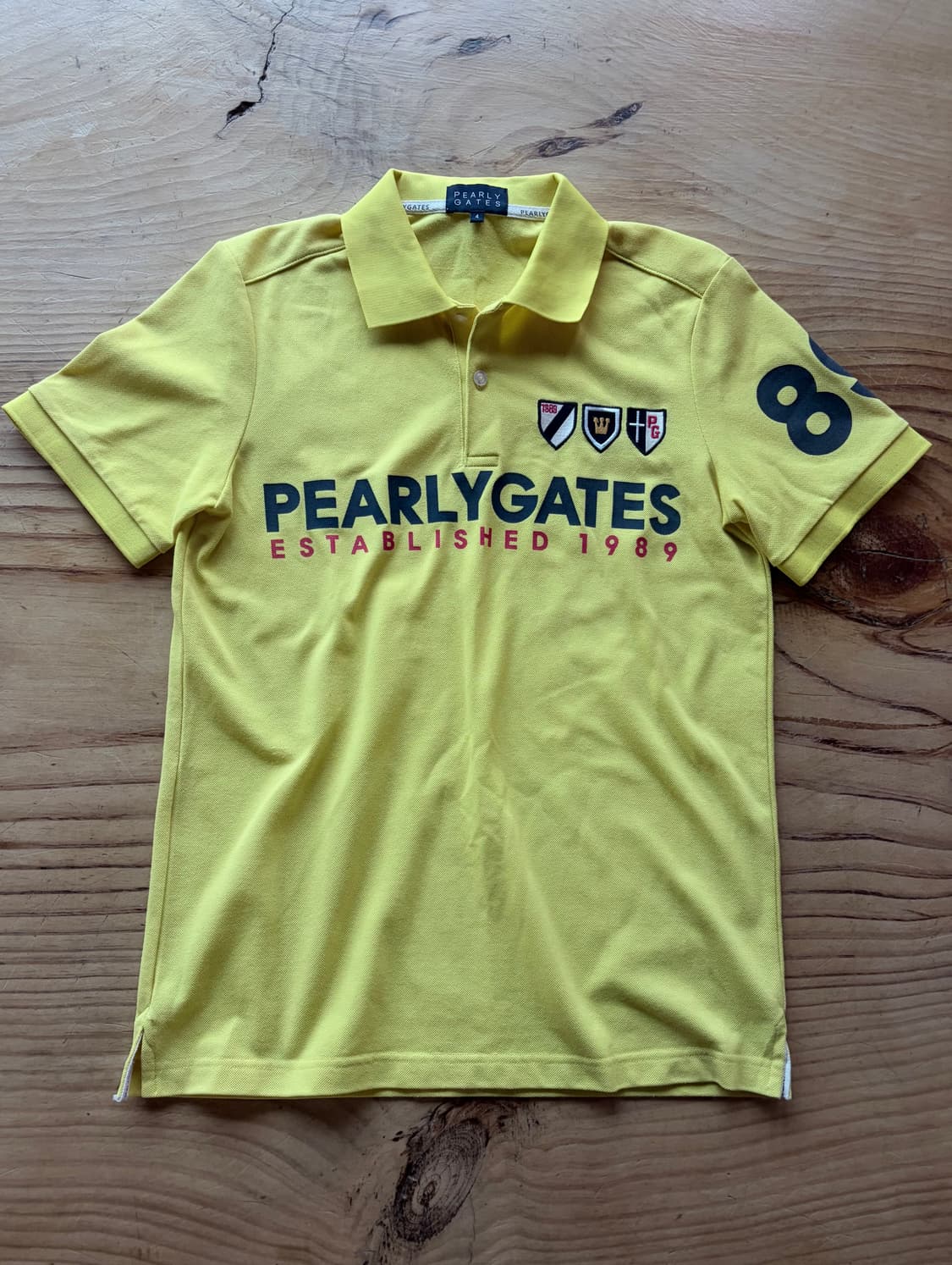 (Pearly Gates) 파리게이츠 로고 프린팅 폴로 카라티 상품이미지1