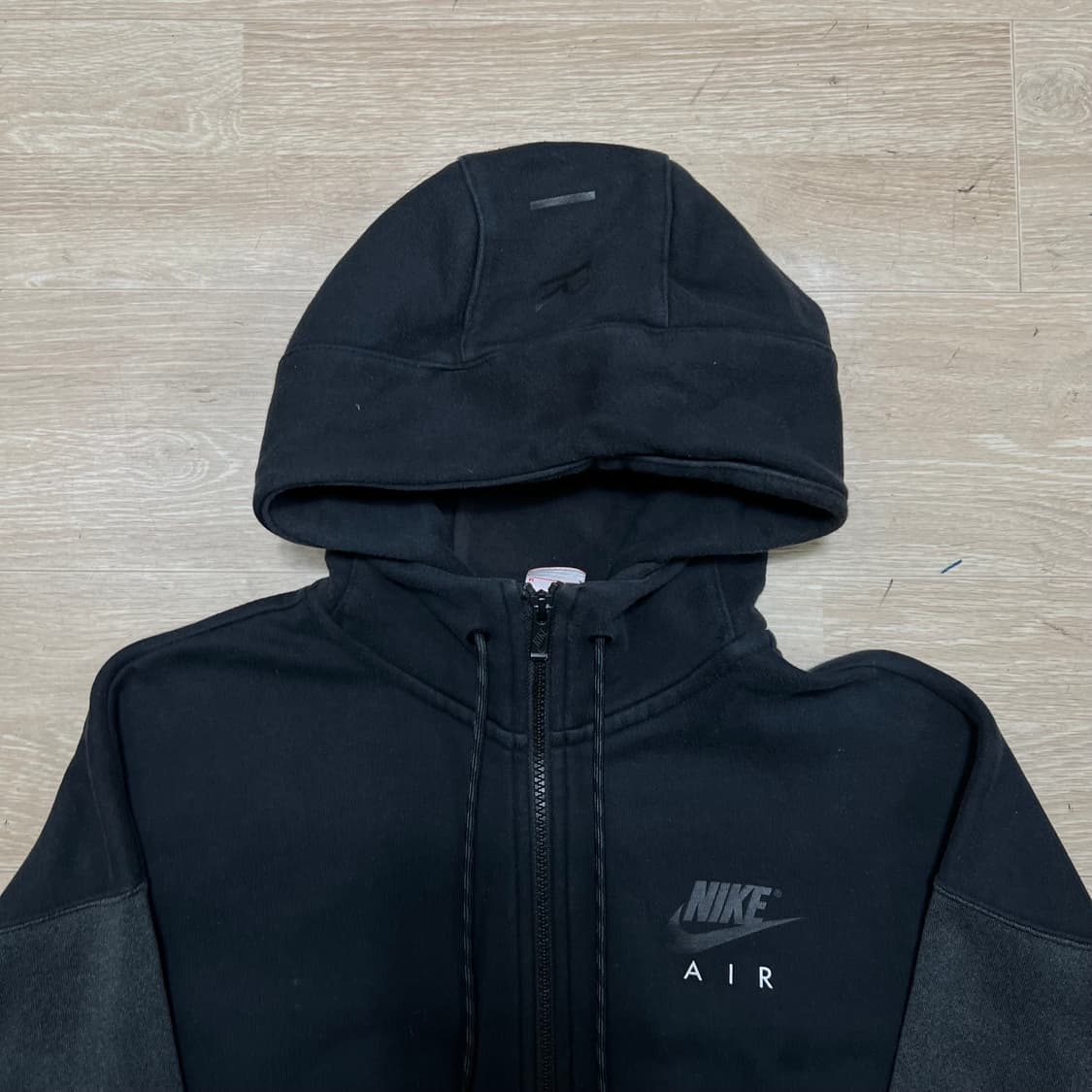 나이키 에어 스우시 로고 배색 후드집업 [블랙] M/95 상품이미지2