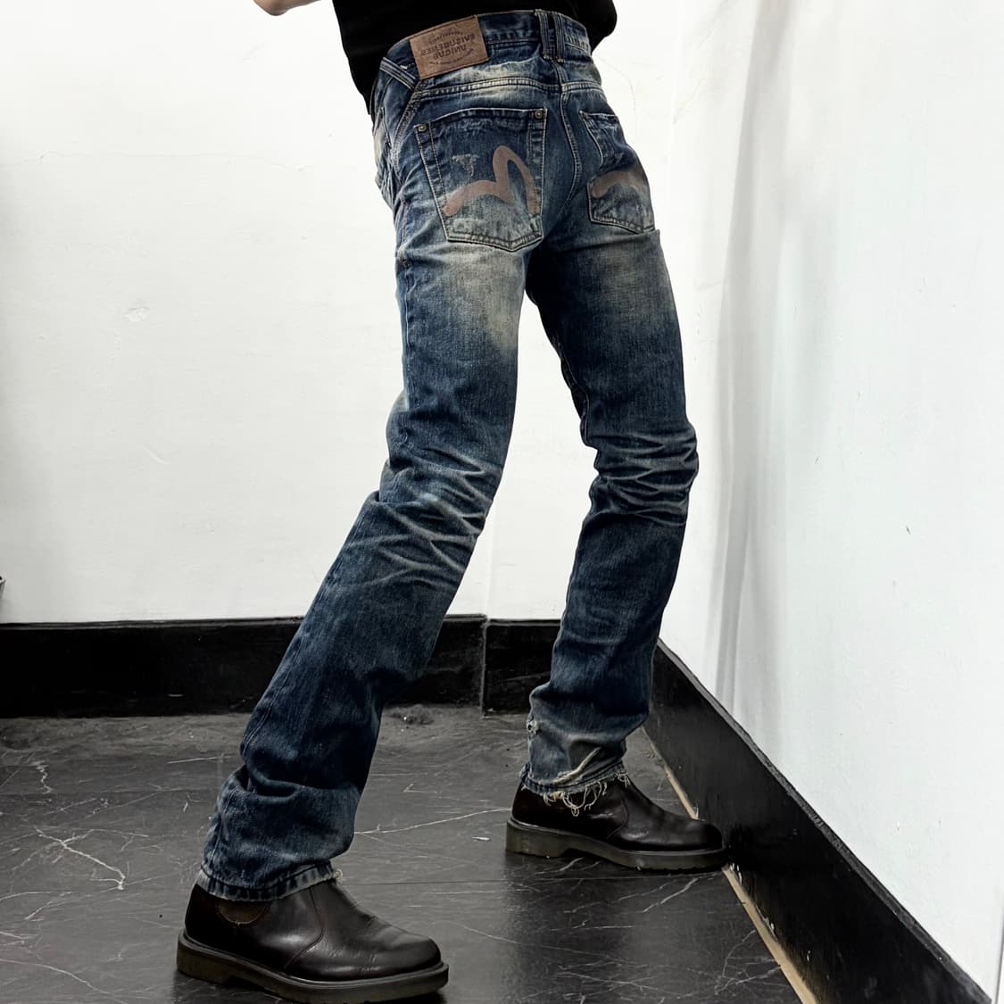 에비수 타이다이 워시드 데님 팬츠 상품이미지2