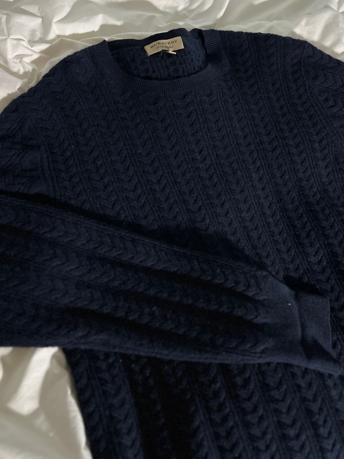 버버리 네이비니트 사이즈XL 상품이미지2