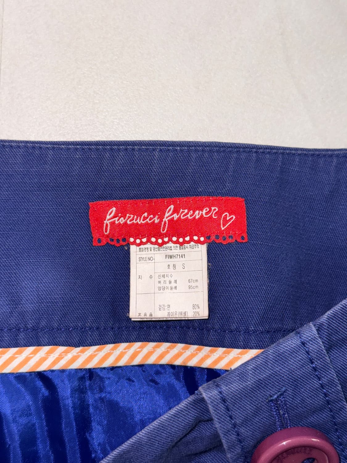 Fiorucci deep purple button mini skirt 상품이미지5