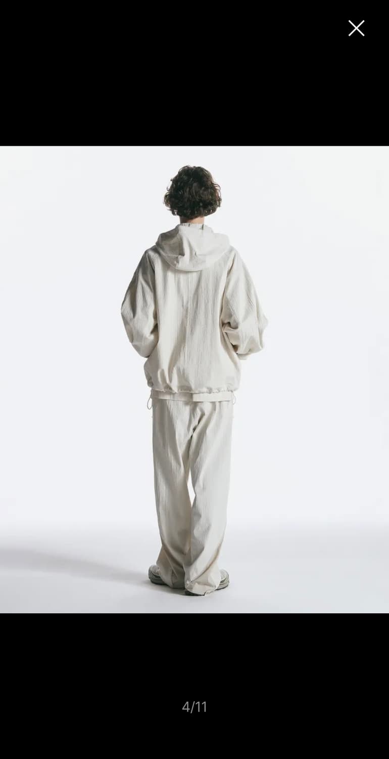 인사일런스 디테처블 후드 자켓 ECRU M사이즈 상품이미지3