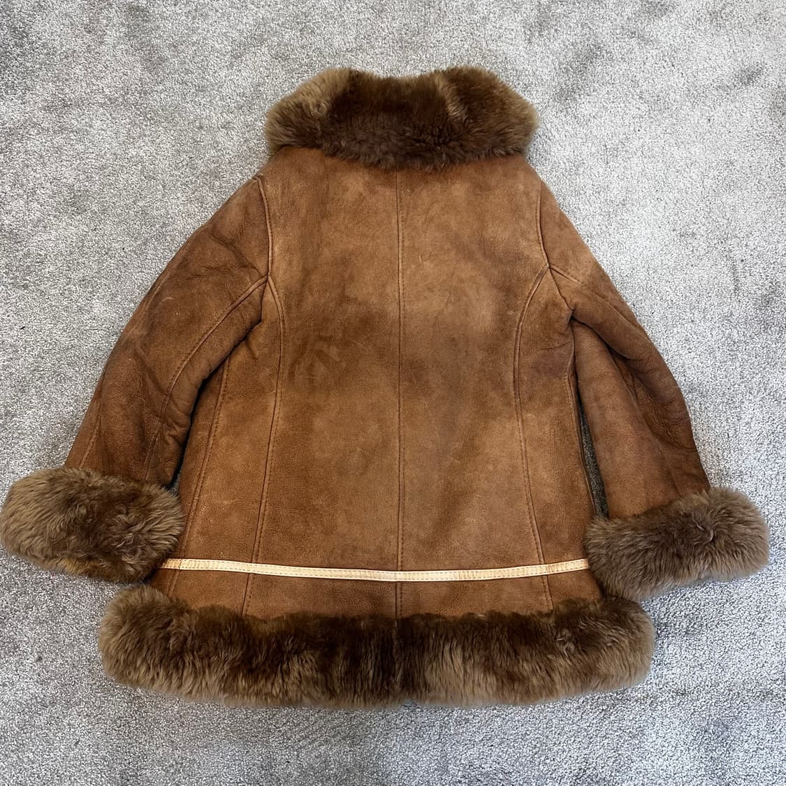 빈티지 브라운 퍼 무스탕 자켓M 상품이미지6