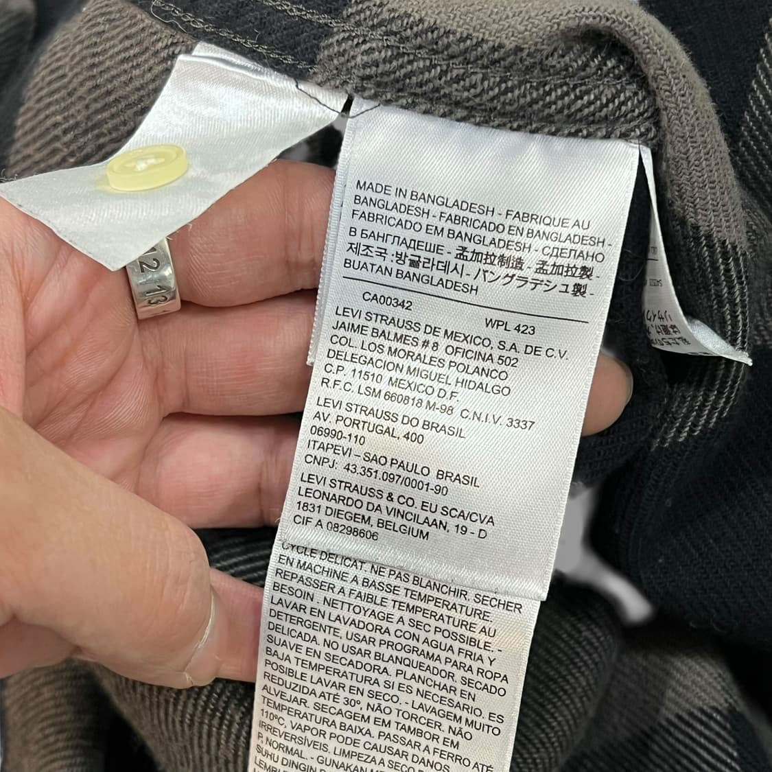  리바이스 웨스턴 체크 셔츠 y13988 상품이미지8