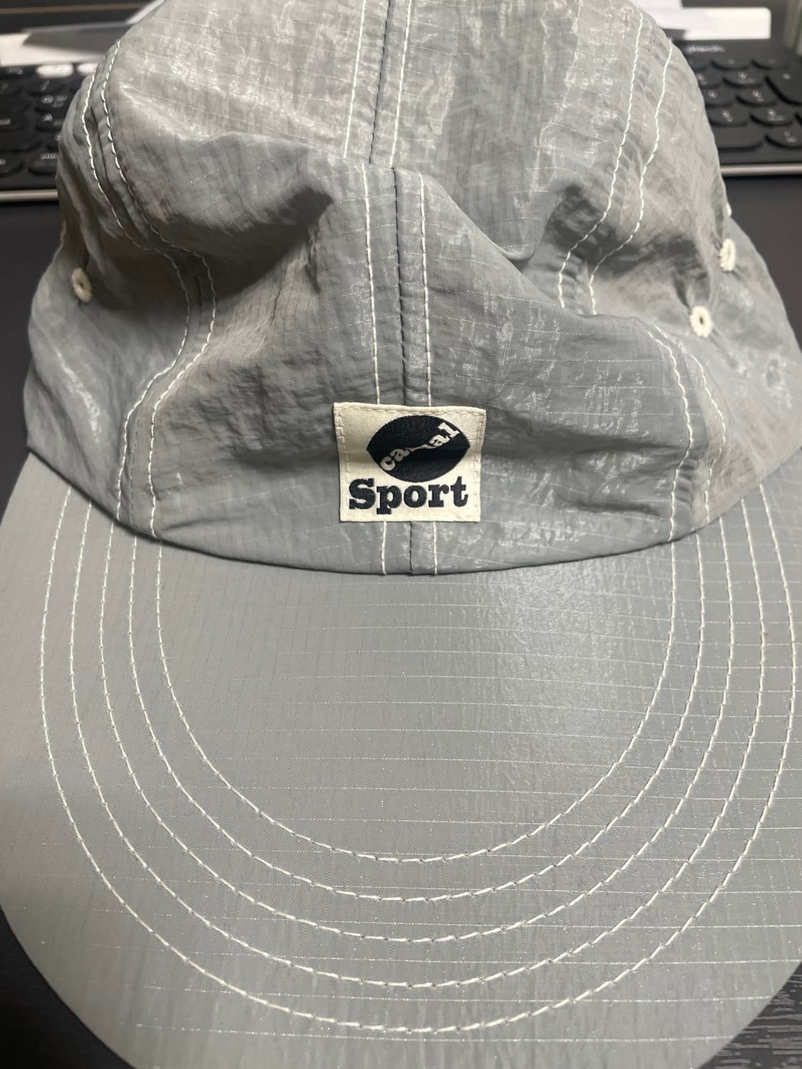 헤리티지플로스 나일론 롱빌캡 그레이 상품이미지1