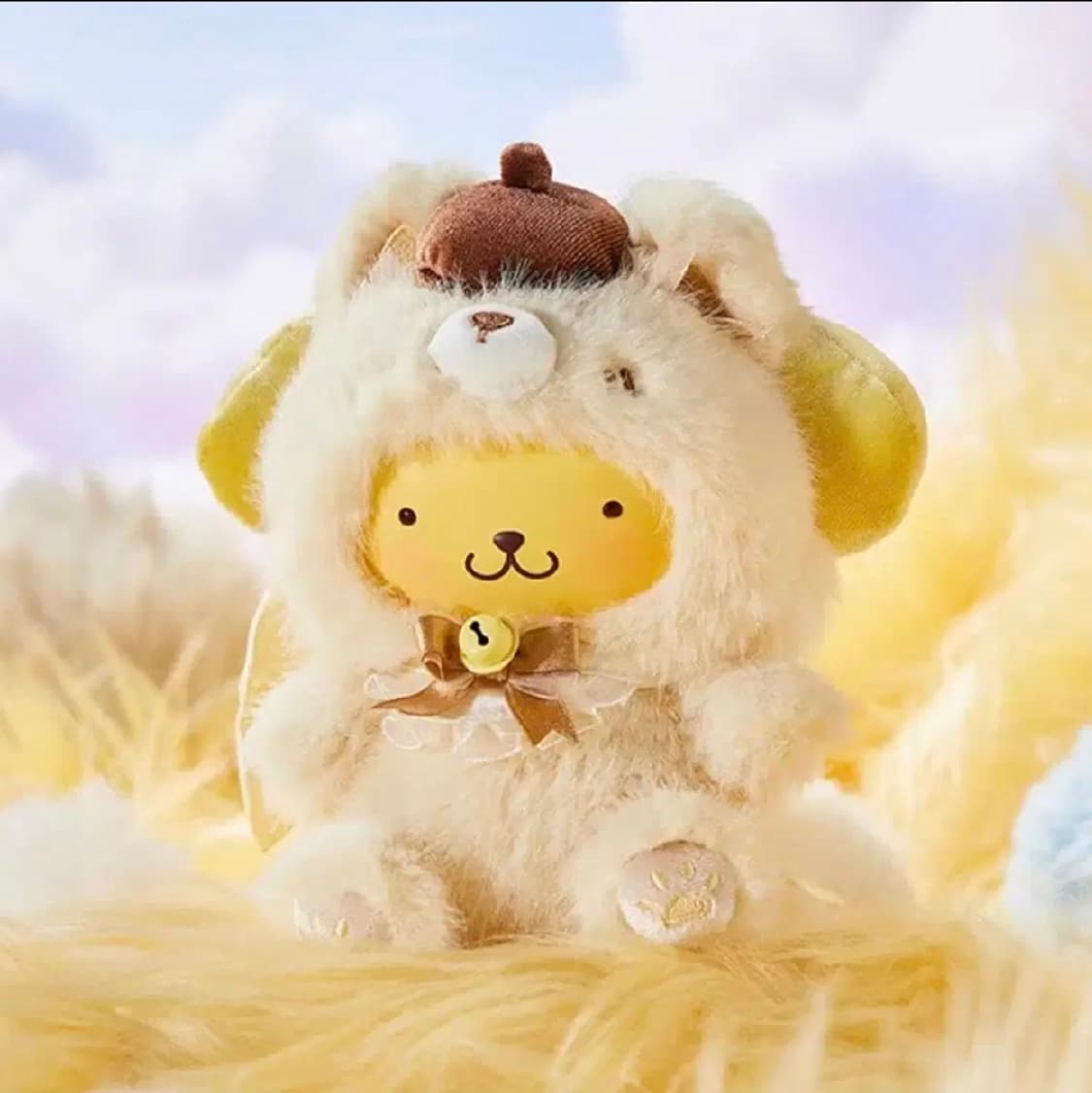 새상품/원가이하) 정품 폼폼푸린 산리오 여우인형 여우섬 털옷인형 폭스아일 상품이미지1