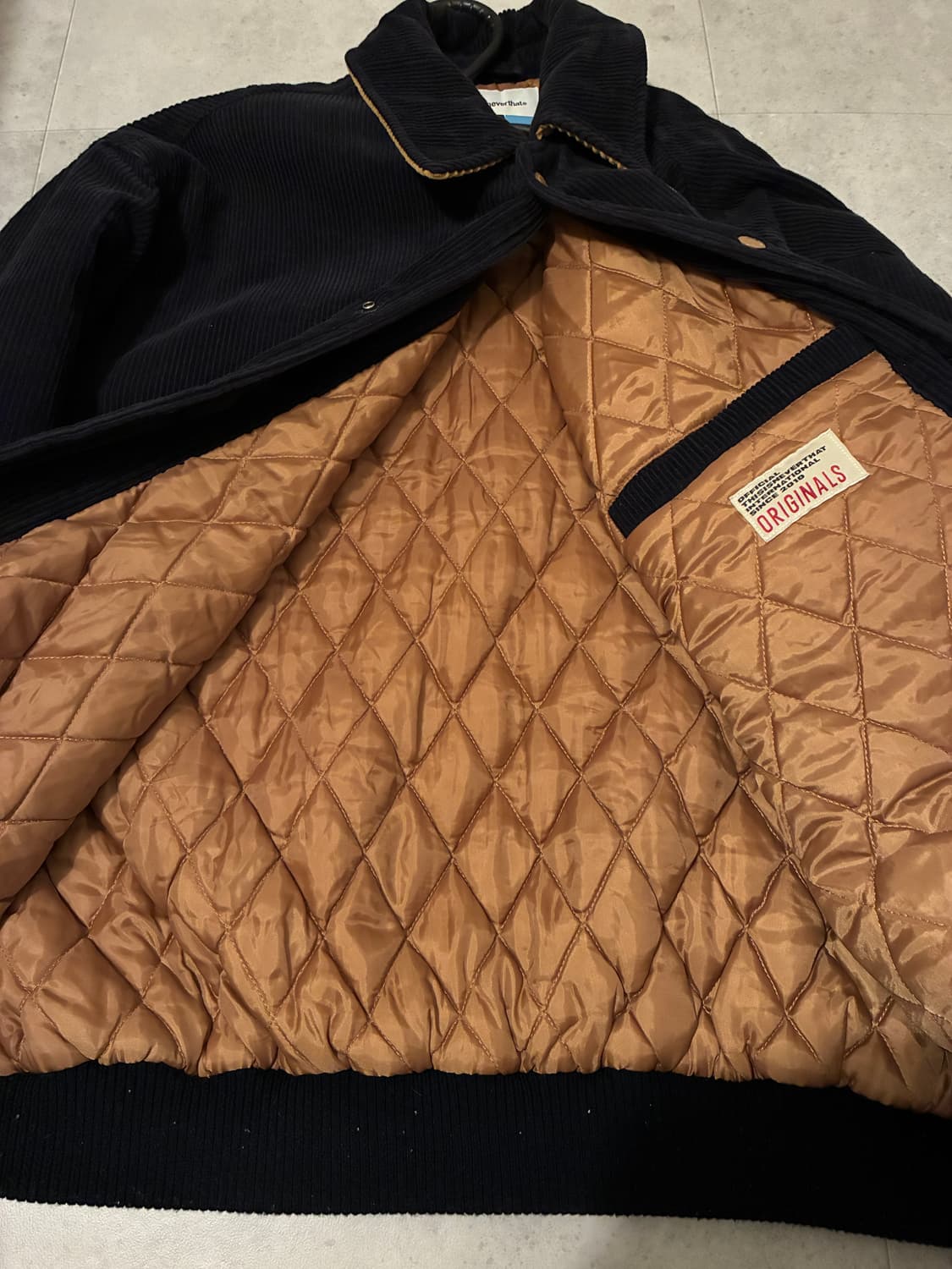 디스이즈네버댓 디네댓 코듀로이 바시티 자켓 상품이미지5