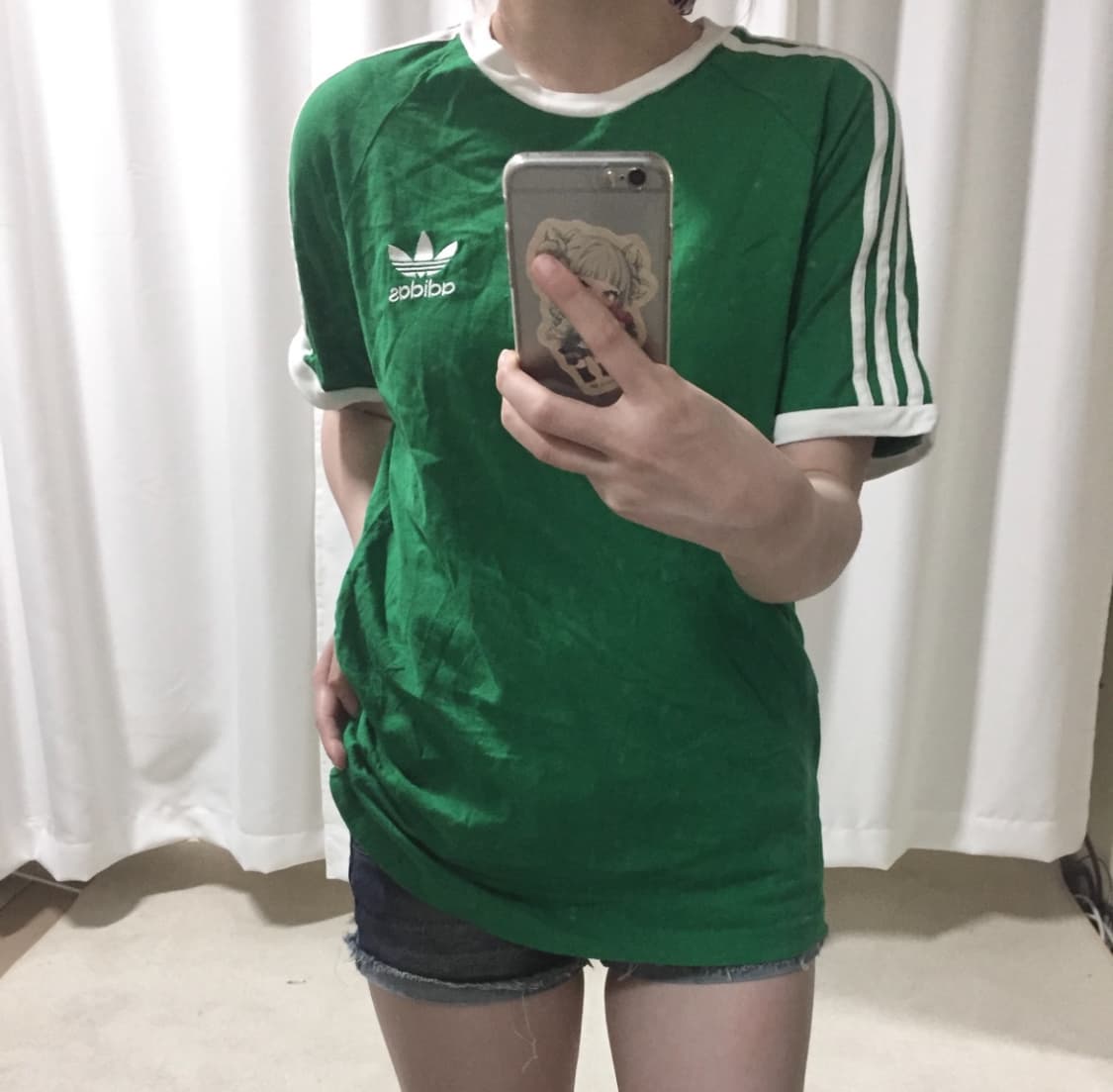 아디다스 그린 링거 트랙탑 반팔 티 상품이미지1