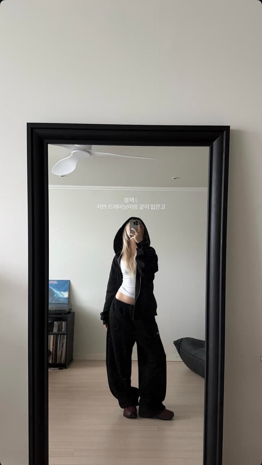 ertr x 니들 콜라보 후드집업 블랙 M 상품이미지3