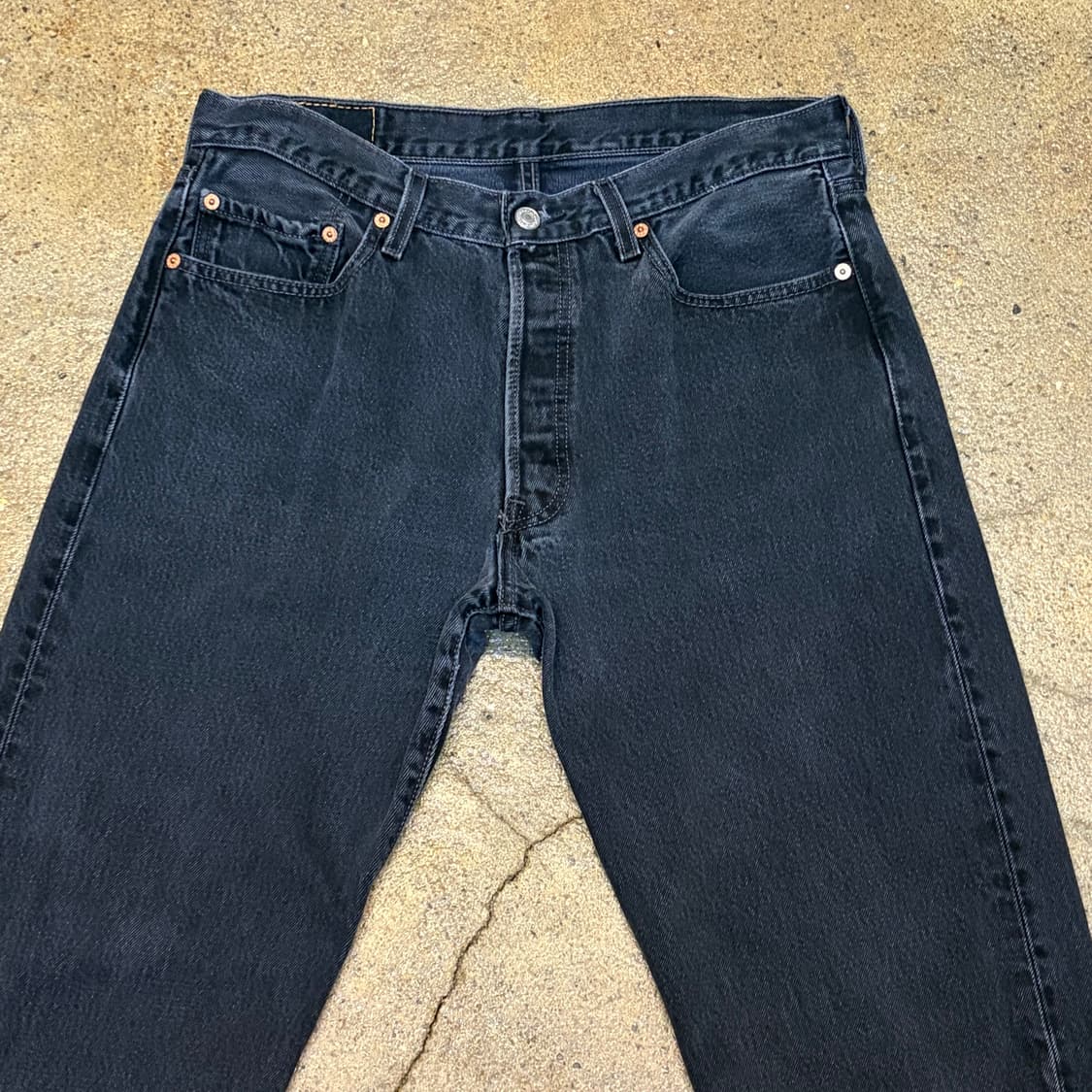 00s 미국 빈티지 리바이스 501 블랙진 청바지 상품이미지2