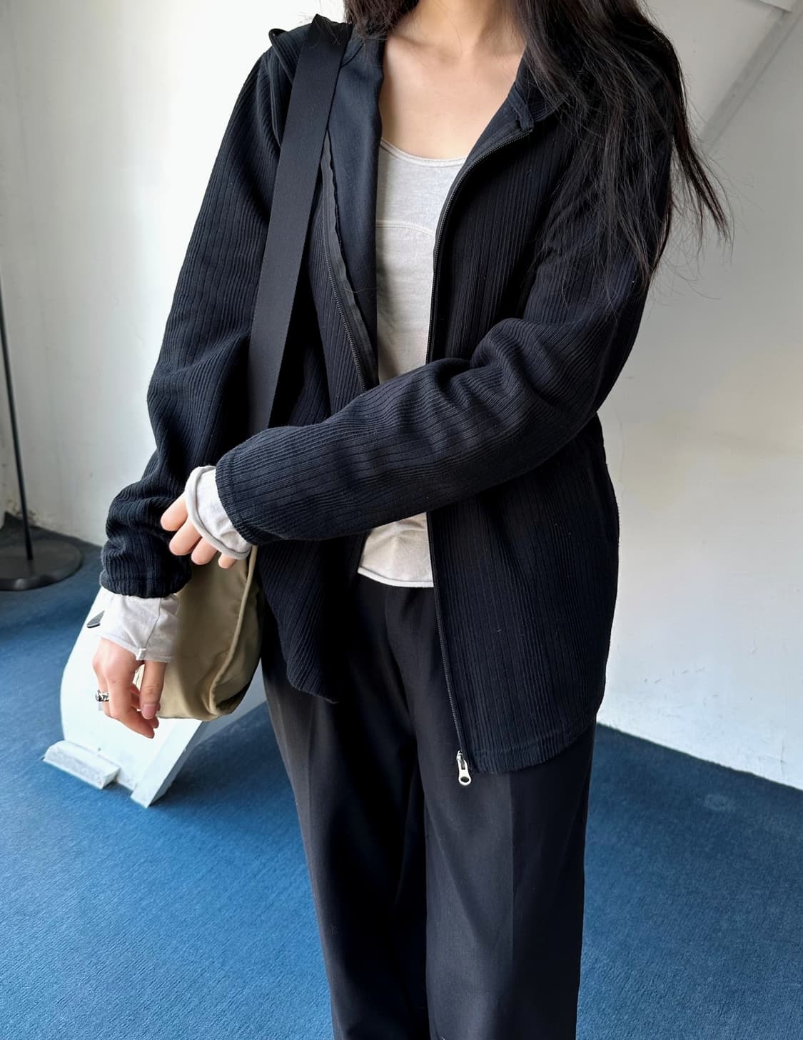 Mild cotton sweat hooded parka 상품이미지2