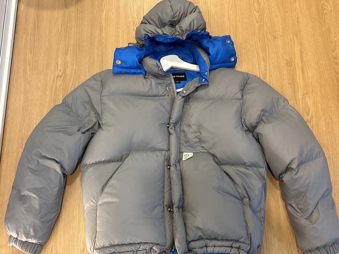 예스아이씨 Hooded Down Jacket Grey M 미듐 상품이미지1