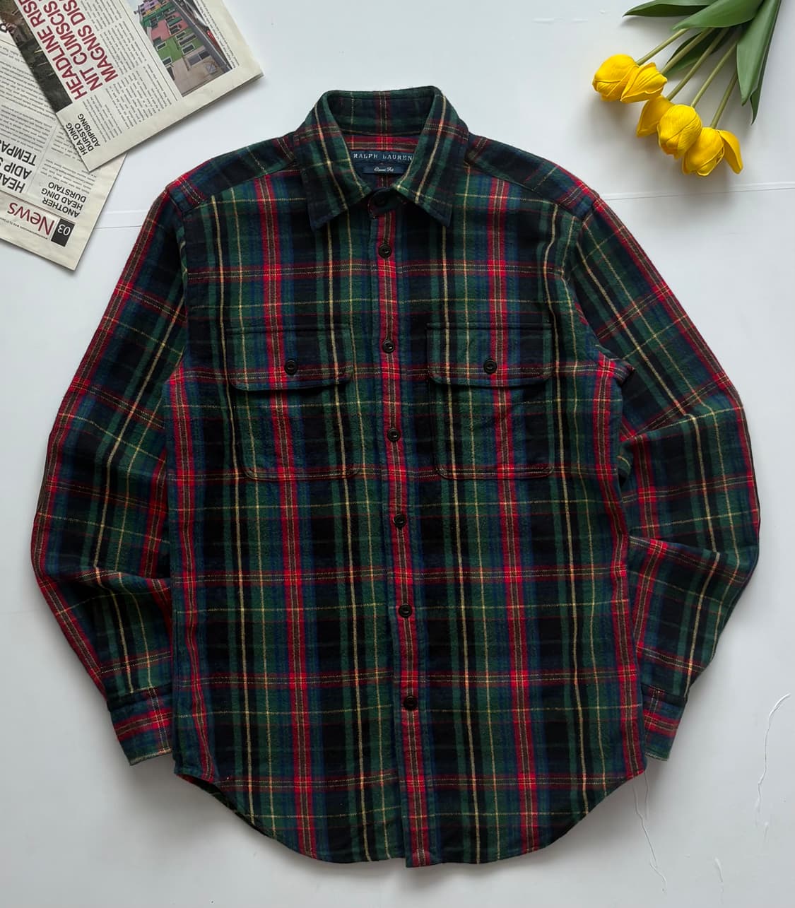 Polo 폴로랄프로렌 플란넬 웨스턴 셔츠 상품이미지2