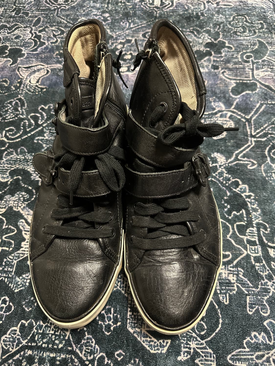 Mark Nason 레더 버클 하이탑 레이스업 슈즈 상품이미지3