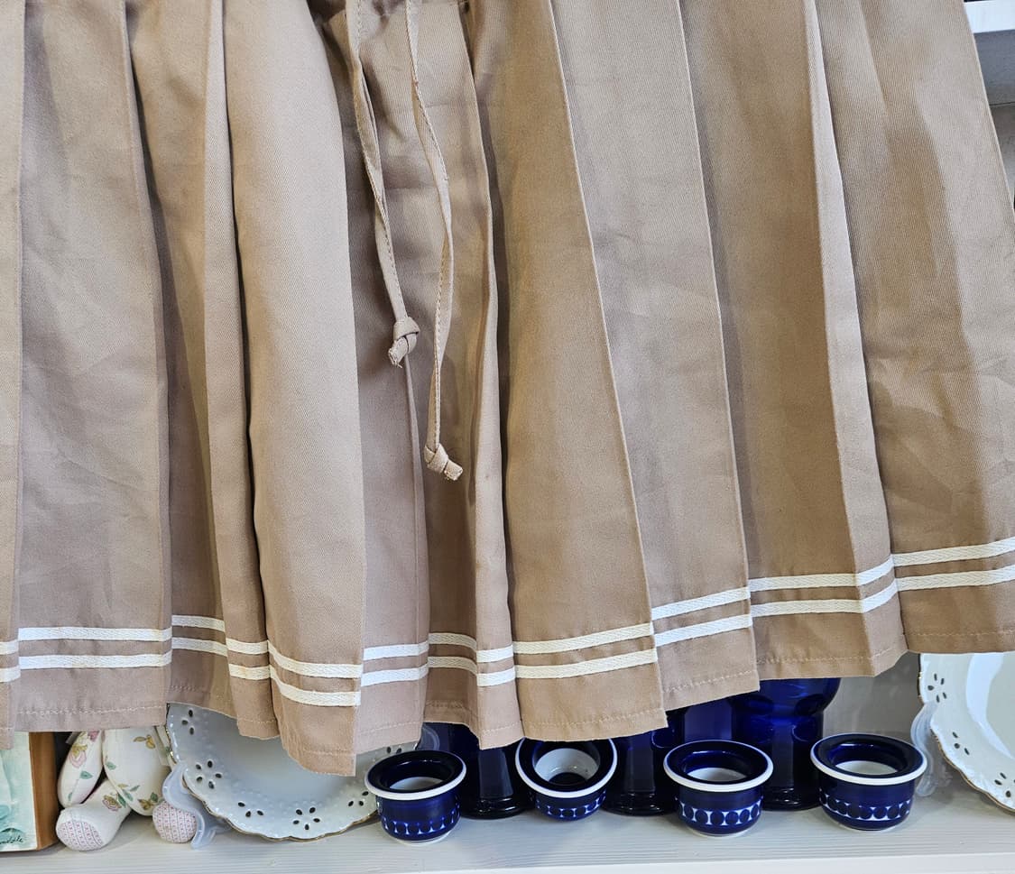 코르셋 레이스업 플리츠 스커트 상품이미지4