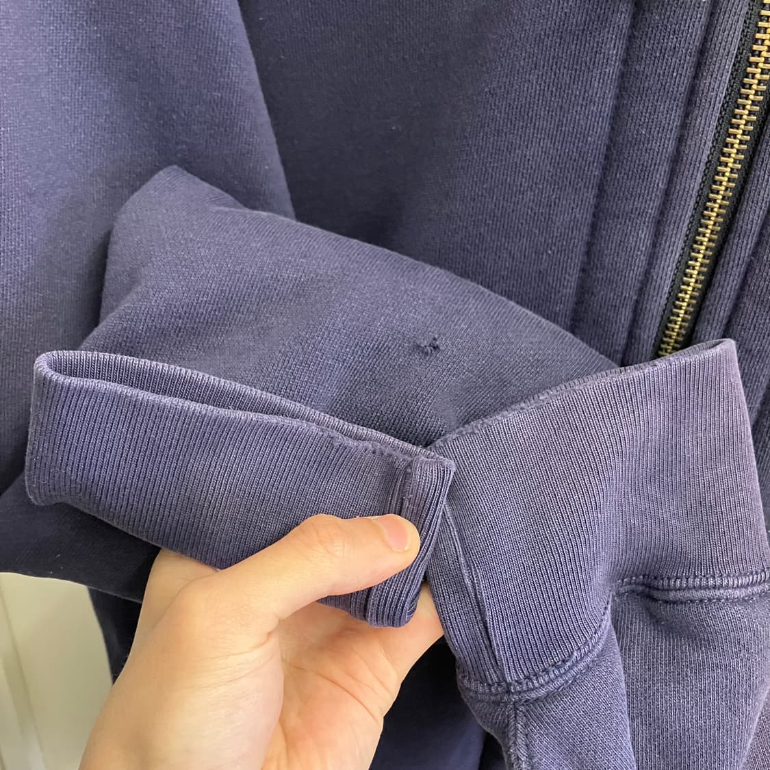 N108 폴로 와플 후드집업 네이비 상품이미지8