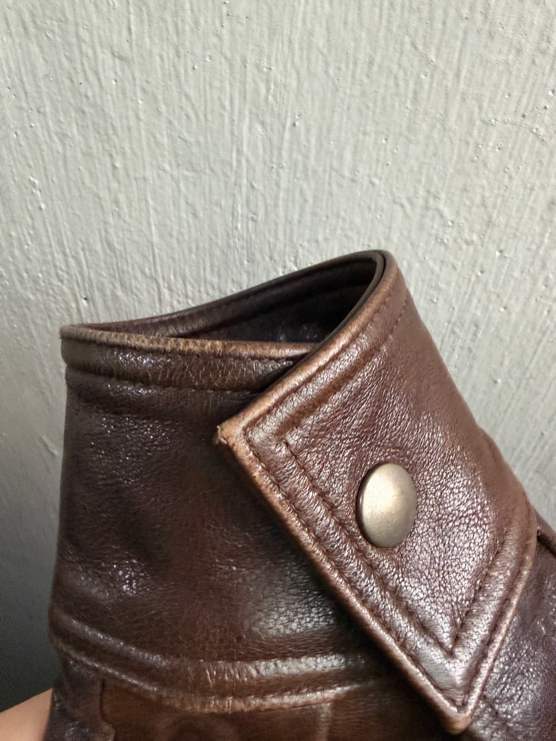 xl 쿠어 베지터블 레더 A-2 자켓(브라운) 상품이미지8